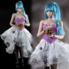 LIFS23CL13 1/6 Scale Female Soldier's Dark Gothic Style Waist Cinched Dress Fit Action Figure