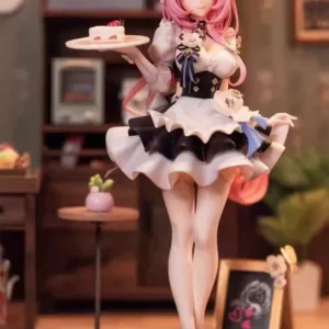 Honkai Impact 3rd Elysia Pink Sweetheart Maid Figure Holding Dessert Tray Anime GK Model Collectible Birthday Gift For Game Fans