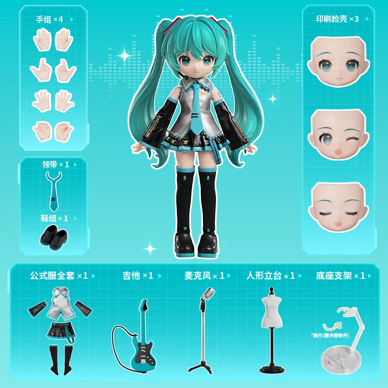 Blokees Hatsune Miku Building Block Cartoon Anime Assembly Figurine Toy Kids Toys Doll Collection Figures Gift - Image 3