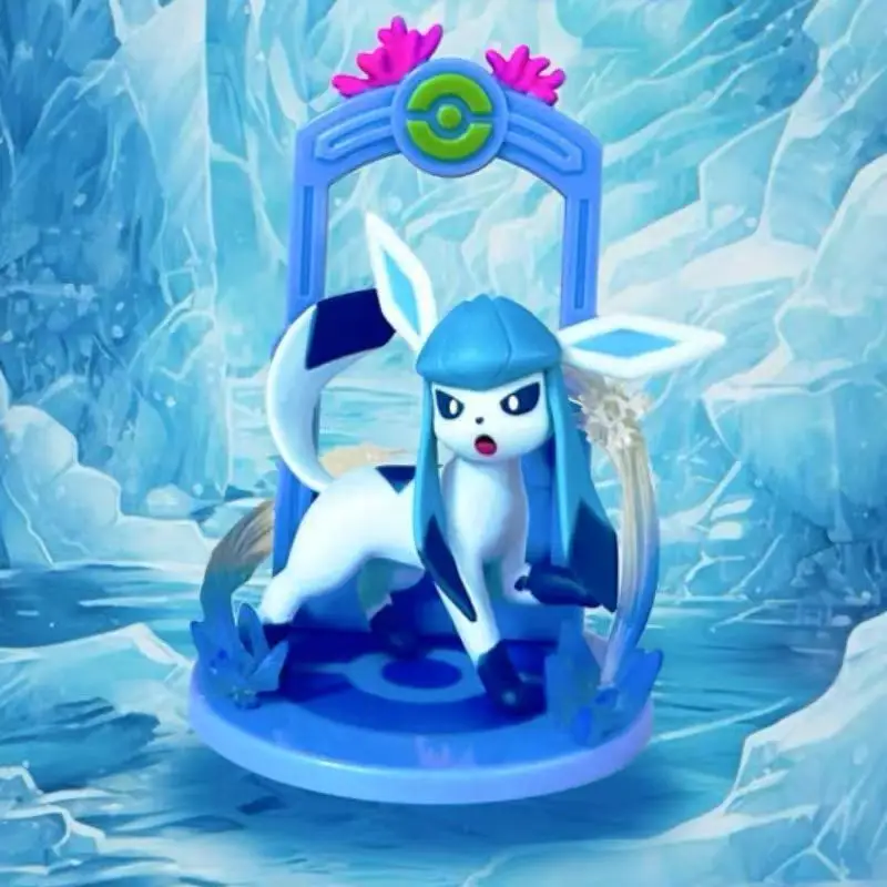 Pokemon Eeveelution Figure Set Eevee Sylveon Espeon Glaceon Leafeon Box Anime Figure Toy Children's Birthday Gift 9pcs/Set - Image 5