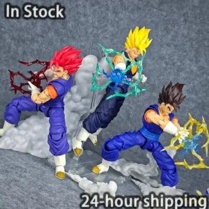 In Stock OC Toys SHF Super Saiyan God Vegetto Vegito Dragon Ball Z Anime Action Figures Figurines Models Toys Birthday Gifts