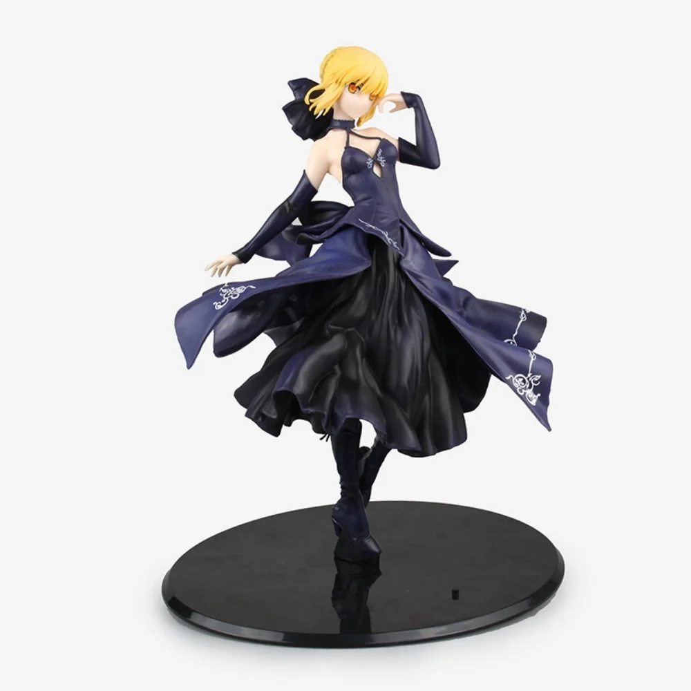 25CM Anime Gekijouban Fate/stay night Heaven's Feel Altria Pendragon Black Dress Up Saber Alter Model Toy Gift Action Figure PVC - Image 2