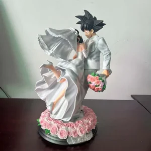 Dragon Ball Z Son Goku Figure Chichi Wedding Version 31cm Pvc Figurine Model Toys Statue Collection Ornament Couple Wedding Gift