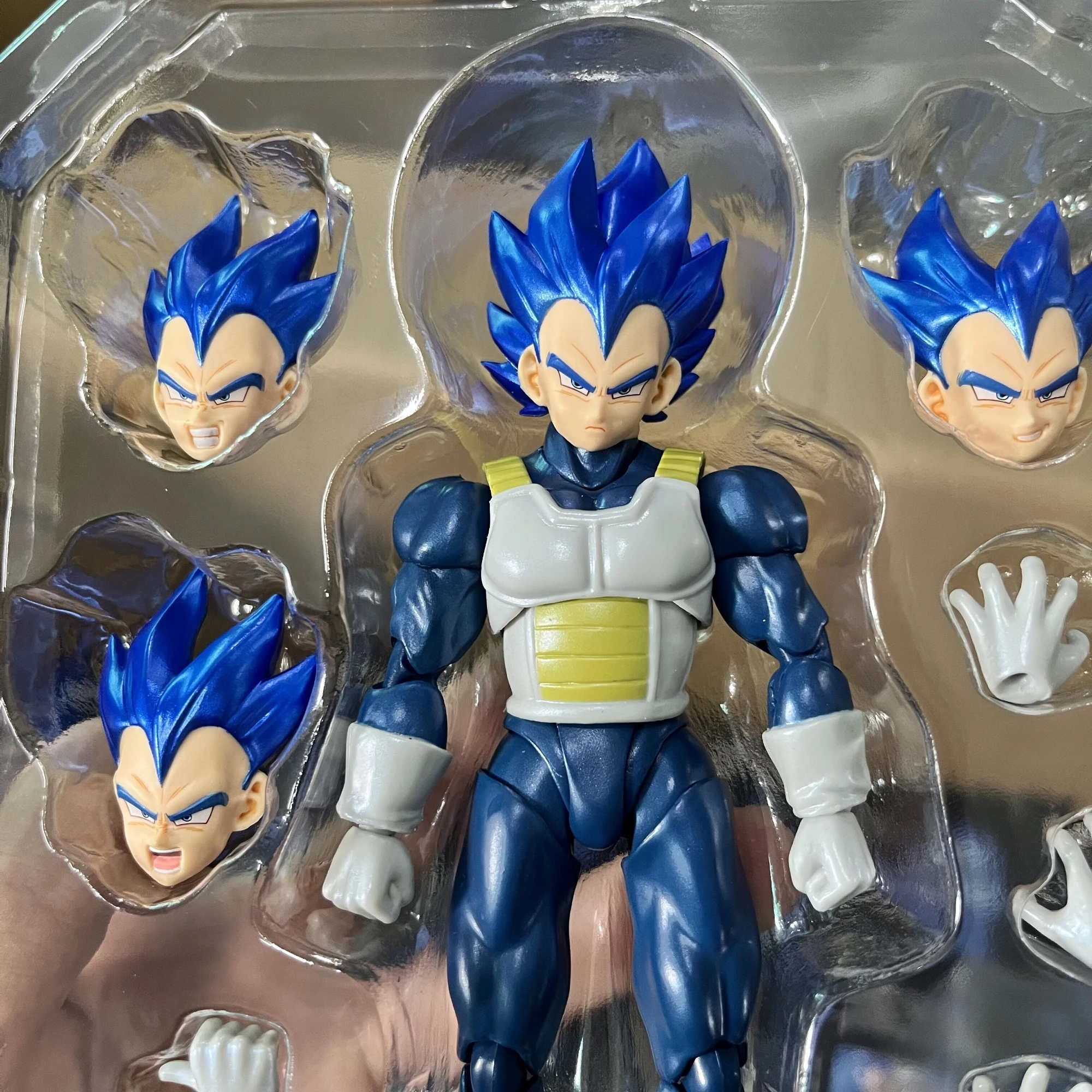 In Stock Dragon Ball Demoniacal Fit DF SHF Deep Blue Vegeta Super Saiyan Anime Action Figure Toy Model Gift - Image 4
