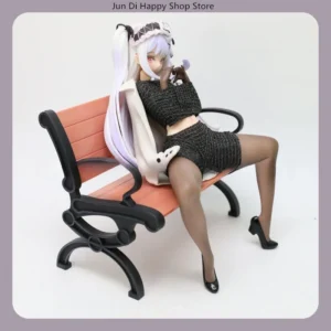 17.5cm Anime Girl Sitting on Chair Pose Anime Figure Model Statue Collection Desktop Decoration Ornament Toy Gift for Fans