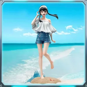 Anime Spy X Family Yor Forger Beach Scene Collectible Figure Pvc Material Statue Model Display Collection Toys Birthday Gifts