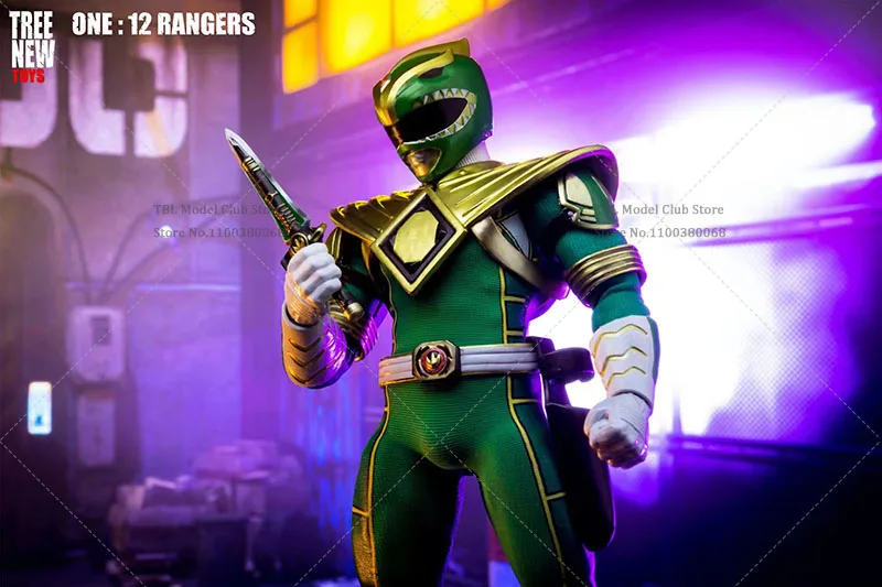 In Stock Tree New Toys 1/12 Scale Mighty Green White Power Rangers 6Inch Anime Action Figure Full Set Toy Gift for Fans - Image 2