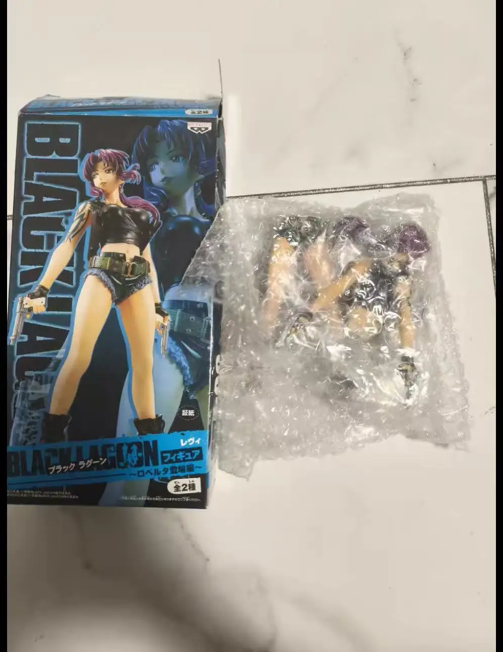Bandai Original BLACK LAGOON Two-Hand Anime Figure Revy(Rebecca)Action Model Collectibles Desktop Ornaments Toys Gifs - Image 6