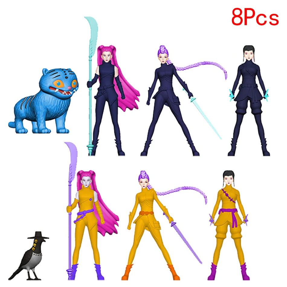 2026 K pop Demon Hunters Anime Figure Toys Cute PVC Movable Joints Action Figure Model Dolls Kids Birthday Decoration Toy Gifts - Image 8