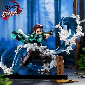 22cm Anime Demon Slayer Figure Kimetsu No Yaiba Tanjiro Kamado Hinokami Kagura Action Figure Figurine Toys Model Boys Gift