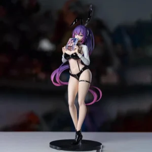 Yuna Bunny Girl Anime Figure Standing Pose Purple Hair Boxed Collectible Model Desktop Decoration Gift For Anime Fans Collectors