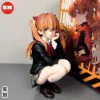 14cm Anime Girl Asuka Academic-Style Squatting PVC Desktop Pc Case Decoration Action Figure
