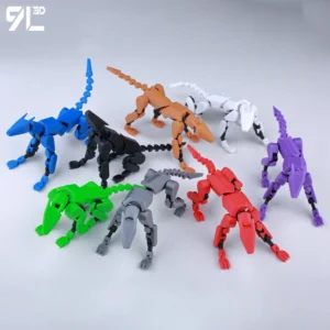 VIP-Dropshipping 9L3D Mechanical Dog Mounted Pets Anime Toys Action Figures Multi-Jointed Movable Shapeshift Robot Mannequin