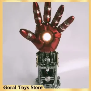 New Marvel Iron Man Arm Desk Lamp Figurine Reactor Black Technology Ornaments Creative Gift Collectible For Men
