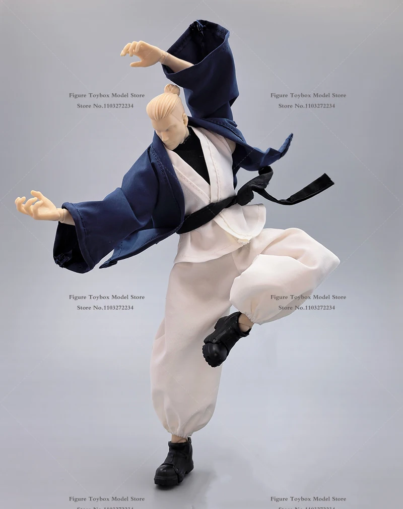 1/12 Man Action Figure Training Bloomers Loose Kung Fu Clothes Set Accessory For 6" Anime Gojo Man Romankey Body Decoration - Image 2
