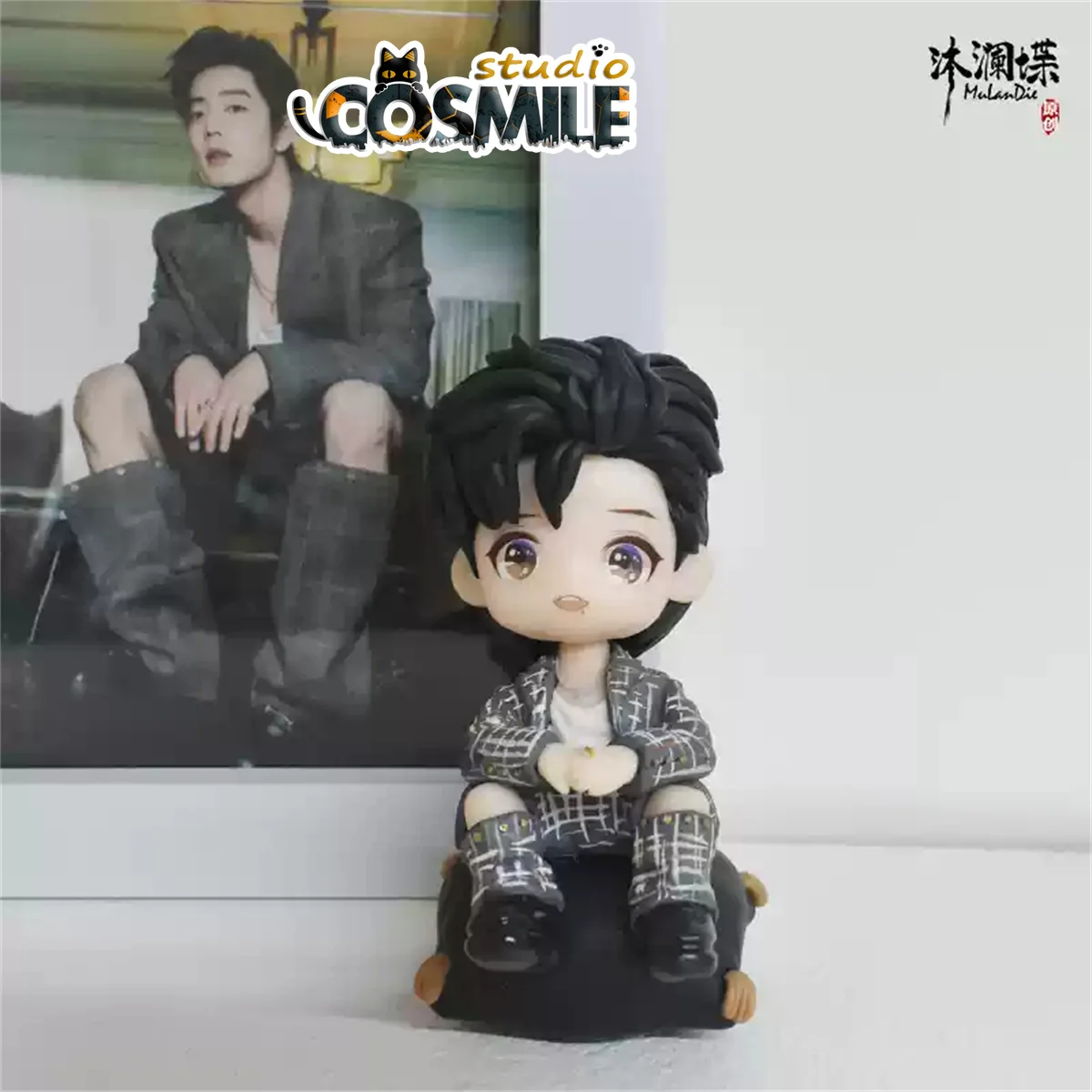 Handwork Zang Hai Zhuan Xiao Zhan Ancient Costume The Untamed Orange Suit Figure Figurine Doll Toy Model Gift MR - Image 3