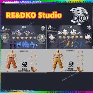 RE&DKO Studio Dragon Ball Ultra Instinct Goku 1/12 SHF Scale Articulated Action Figure Toys and Gifts