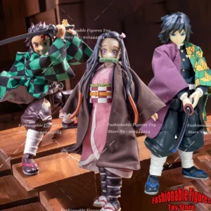 SHF 1/12 Soldier Coat Robe Kamado Tanjirou‌ Kamado Nezuko‌ Giyu Tomioka‌ Demon Slayer Combat Clothes Fit 6" Action Figure Body