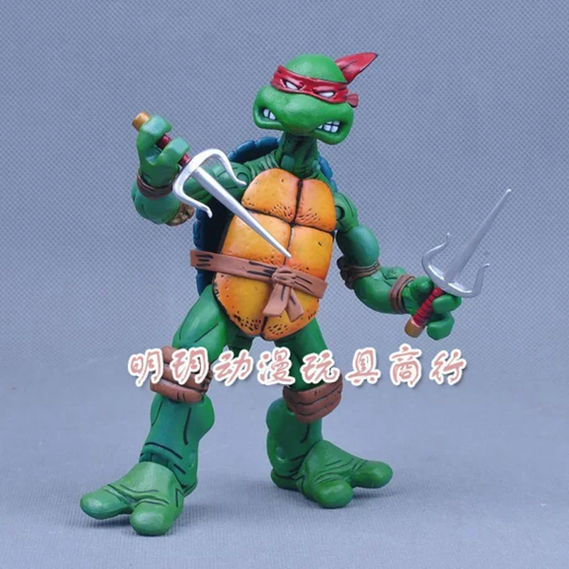 4pcs TMNT Action Figure Anime Teenage Mutant Ninja Turtle Figuras Toys NECA PVC Collection Model Gift for Children Decoration - Image 3