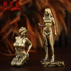 Brass Sexy Women Small Statue Beauty Girl Characters Models Miniatures Figurines Desktop Collectible Figure