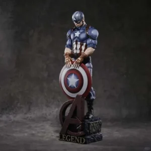 54cm Movie Captain America Figure Avengers Iron Man Ornaments Exquisite And Lifelike Collection Model Desktop Decor Boys Gifts