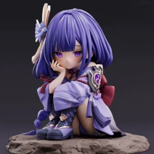 Q Version Raiden Shogun Japanese Version Genshin Impact Limited Edition Figurine Trendy Toy Model Statue Ornament Anime Figure