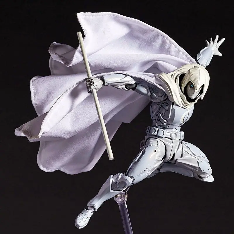 Moon Knight Figure Revoltech Amazing Yamaguchi Marc Spector Action Figurine 16cm Collection Ornament Model Toys Birthday Gifts - Image 3