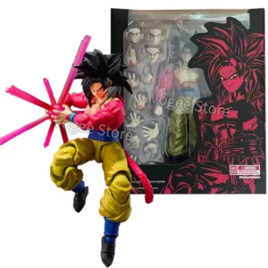 Demoniacal Fit Dragon Ball Son Goku Action Figures Shf Ssj4 Super Saiyan 4 Untamed Power Figure Collectible Model Custom Toys