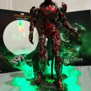 Hottoys Spider Man Mysterio'S Iron Man Illusion 1/6 Scale Articulated Figure Movie Peripheral Collectible Desktop Ornament Gift
