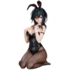 Black Bunny Yokoyama Ishimi 17cm Kneeling PVC Statue for Christmas Present Collectible Figure