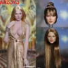SUPER DUCK SDH048 1/6 Ana De Armas Head Sculpt Hair Carving Model Action Figure