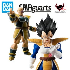 In Stock BANDAI Original S.H.Figuarts DRAGON BALL VBGETA NAPPA SDCC SHF Action Figure Model Toy Gift for Kid Foam Box Packaging