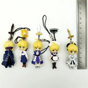Fate Stay Night Action Figure Cute Altria Pendragon Figure In Stock Saber Alter Figurine Q Version Pvc Collect Dolls Decor Gifts