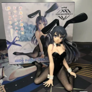 15cm Original  Anime Aobuta Artist Masterpiece Amp Sakurajima Mai Bunny Girl Mai Senpai Pvc Action Figure Model Doll Toys