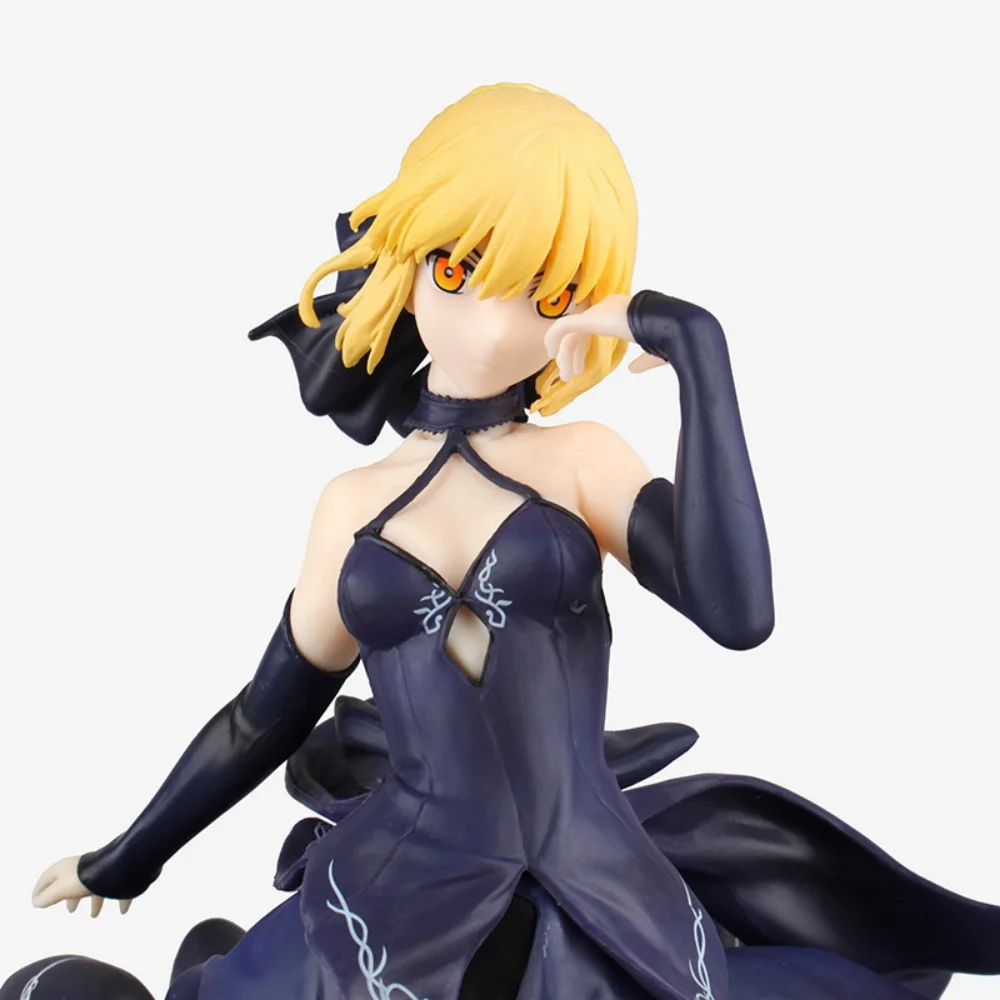 25CM Anime Gekijouban Fate/stay night Heaven's Feel Altria Pendragon Black Dress Up Saber Alter Model Toy Gift Action Figure PVC - Image 6