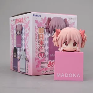 10cm Anime Puella Magi Madoka Magica Kaname Madoka Figure Leaning Collections Model Doll Toy Q Version Cute Three Models PVC