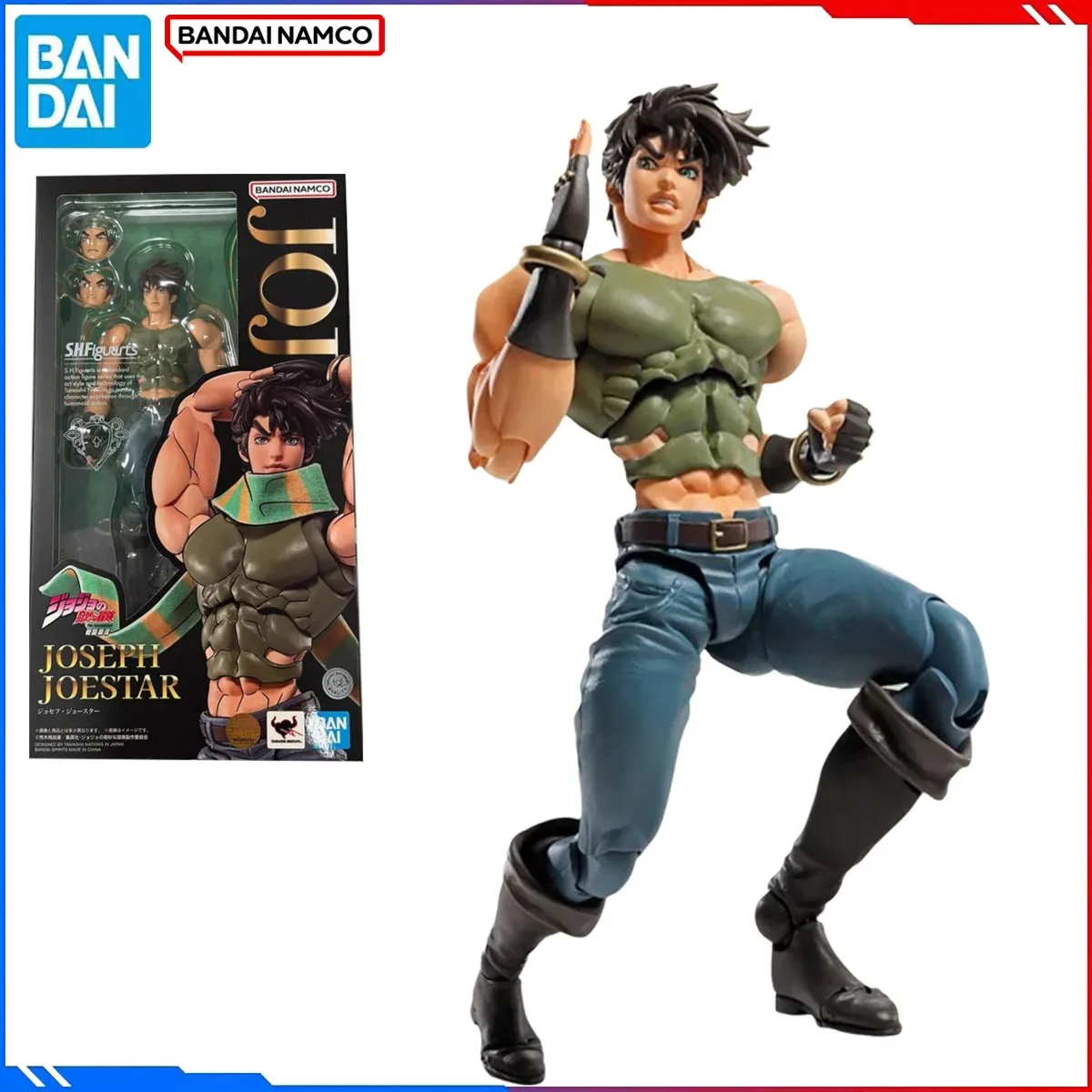 In Stock: Bandai S.H.Figuarts SHF Action Figure Joseph Joestar JoJo's Bizarre Adventure Finished Collectible Model Original Box - Image 2