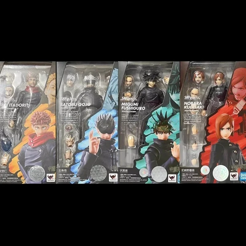 Bandai Original S.H.Figuarts SHF Jujutsu Kaisen 0 Theater Edition Gojo Fushiguro Megumi Itadori Yuji Nobara Geto Suguru