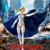 1/12 Men Soldier Anti-Hero Emma White Battle Goddess Fur Collar Cloak Action Figure