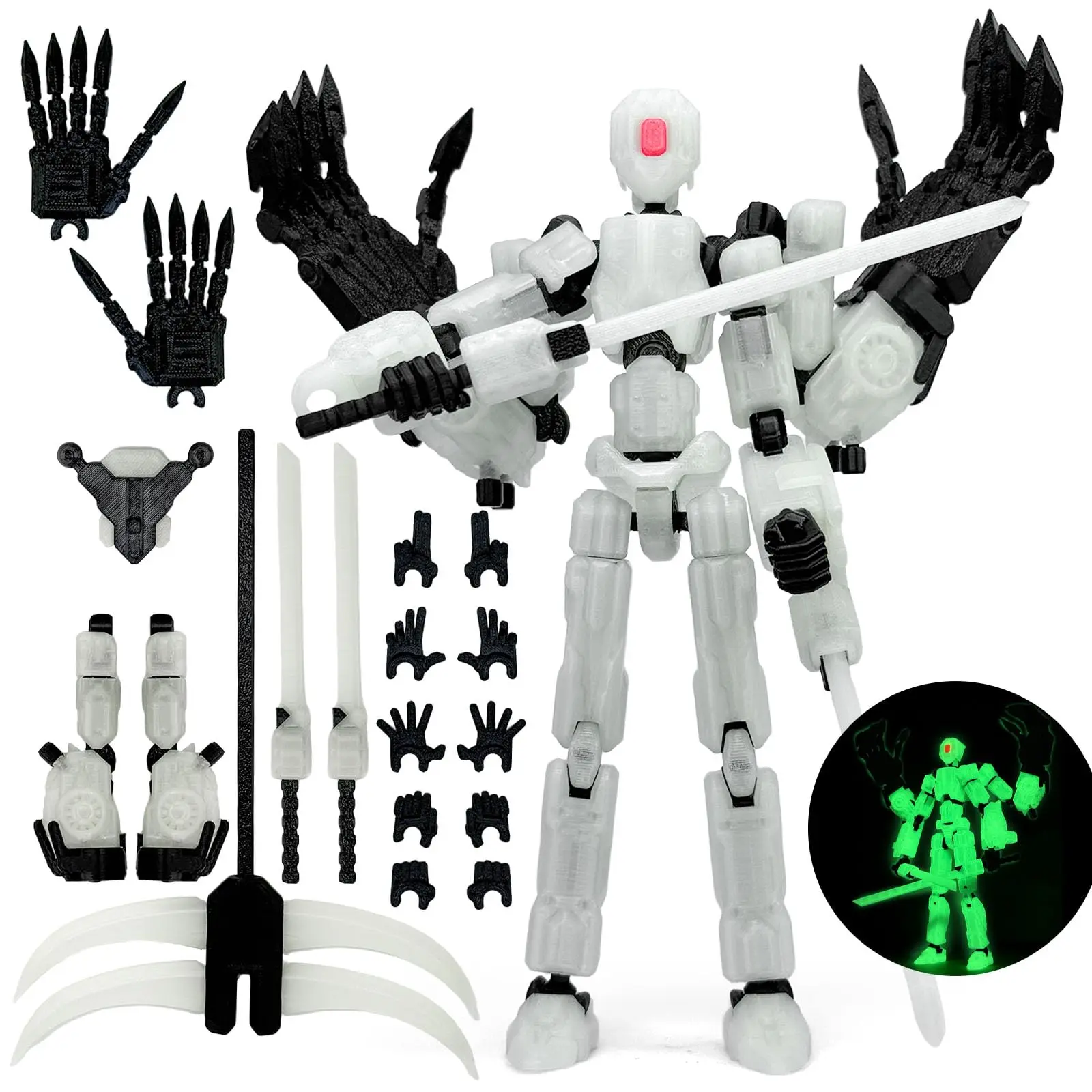 8Inch T13 Assembly Completed Action Figure,3D Printed Multi-Jointed Movable Toy Nova 13 Action Figures Desktop Decor for Game Lo - Image 12