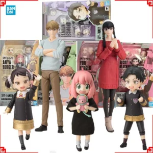 Bandai SPY FAMILY Anime Figure SHF Anya Twilight Loid Yor Forger Thorn Princess Becky Damian High Poseability Toys For Boys Gift