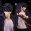 Handmade 1/12 Scale Korean Comic Character Solo Leveling Cheng Xiaoyu Head Carving Action Figure
