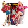 16CM Anime Denji Power Pochita Pressed Instant Noodles Scene Makima Collectible Figure