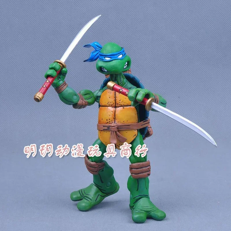 4pcs TMNT Action Figure Anime Teenage Mutant Ninja Turtle Figuras Toys NECA PVC Collection Model Gift for Children Decoration - Image 2