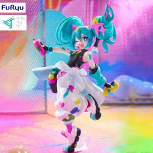 In Stock FuRyu Trio-Try-iT Hatsune Miku ~Painting Girl Ver.~ PVC 19CM Anime Action Figures Model Collection Toy