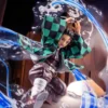 Demon Slayer Anime S.H.Figuarts Kamado Tanjirou Handmade Kimono Clothes Built in Iron Action Figure