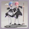 21cm Re:Zero Rem & Ram Maid Ver. - Twin Statue Set, Fans Collectible Figure
