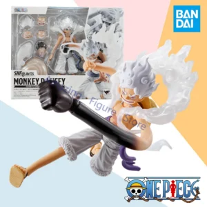Bandai One Piece Monkey D Luffy GEARS FUTURE ISLAND SHF S.H.Figurats Anime Action Figure Finished Model Kit Toy Gift for kids