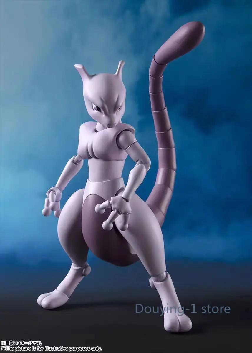 Bandai Pokemon S.H.Figuarts SHF Anime Figure Mewtwo Anime Action Figures Toys Gift Collectible Model Ornaments - Image 4