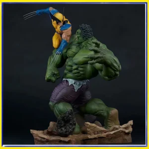 Marvel Wolverine vs Hulk Large Statue Figure Avengers Collectible Model Superhero Battle Scene Display For Fans